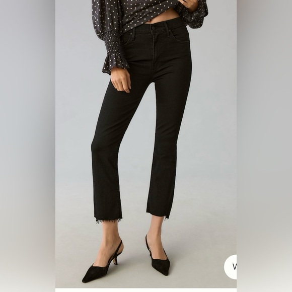 MOTHER The Insider Crop Step Fray Jeans Size 32 NWT - Picture 2 of 13